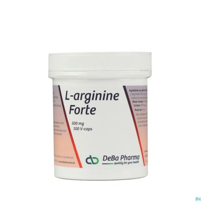 L-arginine caps 100x500mg deba