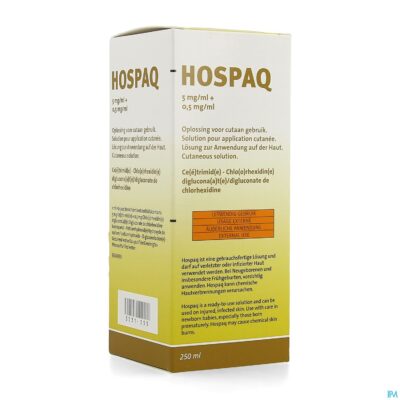 Hospaq 5mg/ml + 0,5mg/ml opl cutaan 1x250ml
