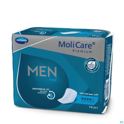 Molicare pr men pad 4 drops 14 p/s