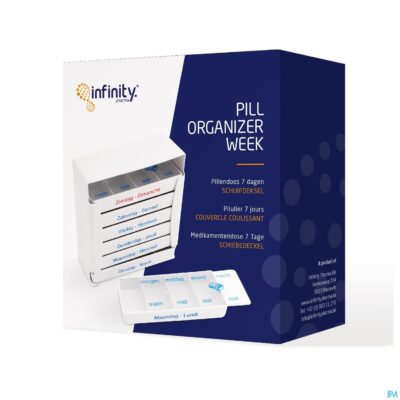 Pill organizer week schuifdeksel