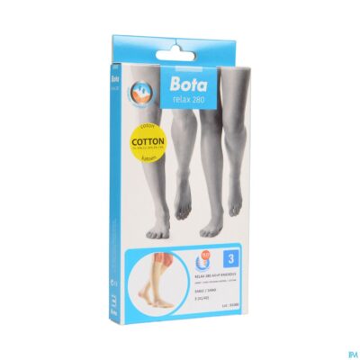 Bota relax 280 katoen korte kous zand n3