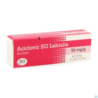 Aciclovir eg labialis creme 2gr