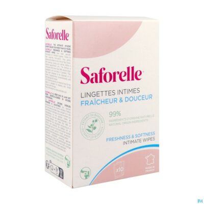 Saforelle lingettes flushable 10