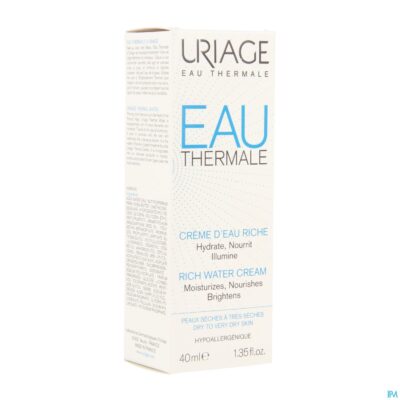 Uriage thermaal water creme rijk water 40ml-2
