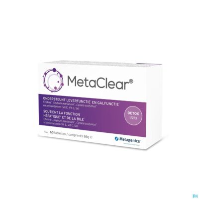 Metaclear tabl 60 metagenics
