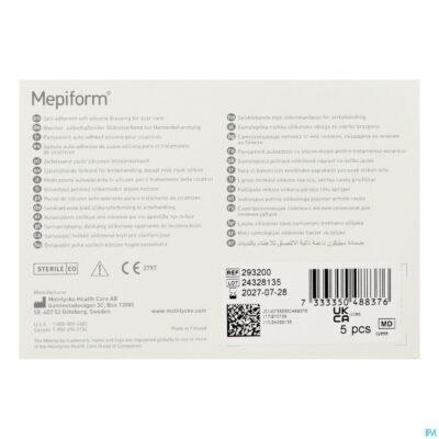 Mepiform verb adh litteken ster 5x 7,5cm 5 293200-4