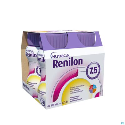 Renilon 7.5 abrikoos fles 4x125ml 177033 nf-2
