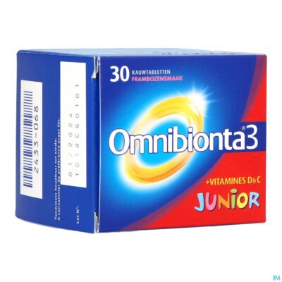 Omnibionta3 junior multivitamines voor kinderen (30 tabletten)