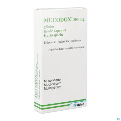 Mucodox 300mg caps 14