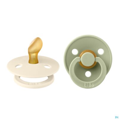 Bibs 1 fopspeen anatomic duo ivory/sage