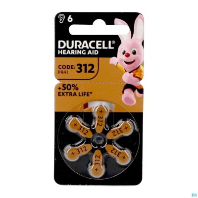 Duracell easytab hoorbatterij da13 6 oranje