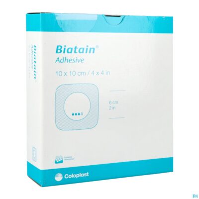 Biatain schuimverband adh 10,0x10,0cm 10 33430