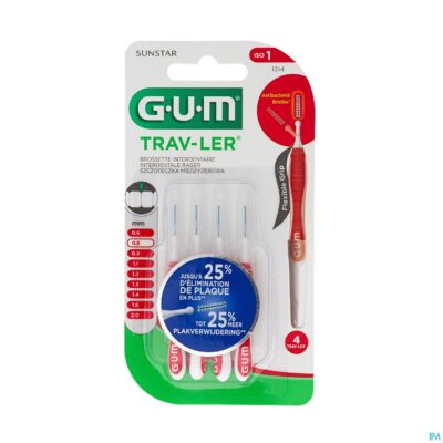 Gum trav-ler interdent.borsteltje 0,8mm 4 1314m4