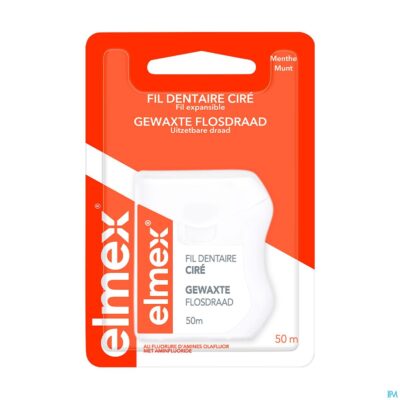Elmex® gewaxte flosdraad 50m