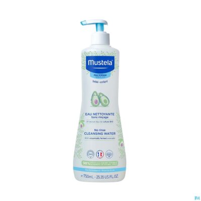 Mustela pn water reinigend z/spoelen 750ml