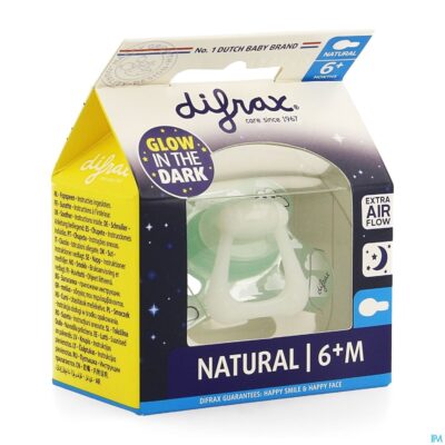 Difrax fopspeen natural 6m+ nacht