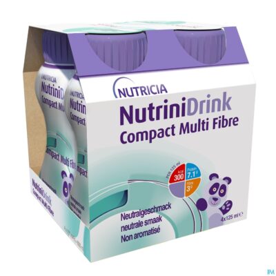 Nutrinidrink compact multi fibre neutraal 4x125ml