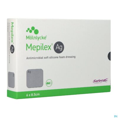 Mepilex ag verband steriel 6,0x 8,5cm 5 287021