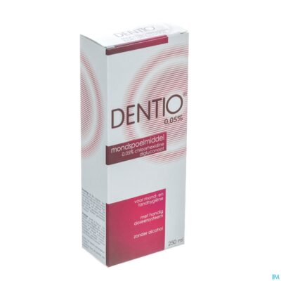 Dentio rood 0,05% mondspoelmiddel 250ml