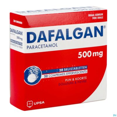 Dafalgan bruis 500mg tabl 20