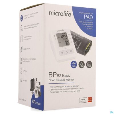 Microlife bp b2 basic bloeddrukmeter arm otc sol