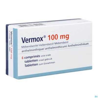 Vermox orifarm 100mg tabl 6 pip