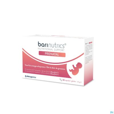 Barinutrics prenatal caps 60 nf metagenics