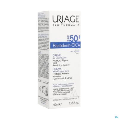 Uriage bariederm cica creme ip50+ 40ml