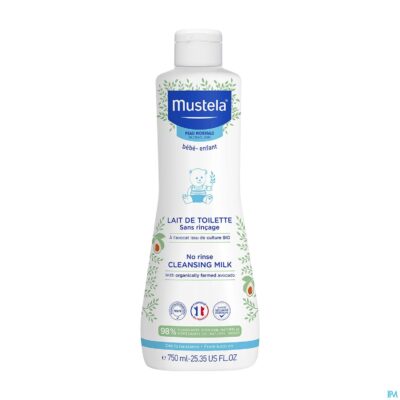 Mustela pn toiletmelk z/spoelen 750ml