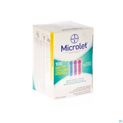 Ascencia microlet lancetten ster gekleurd 100-2