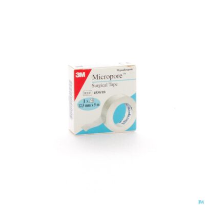 Micropore 3m tape 12,5mmx5m rol 1 1530p-0s-2