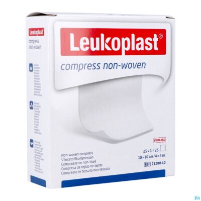 Leukoplast compress n/woven st. 10cmx10cm 25
