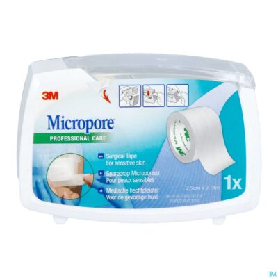 Micropore 3m 25,0mmx9,1m nieuwe dispenser 1530p-1d