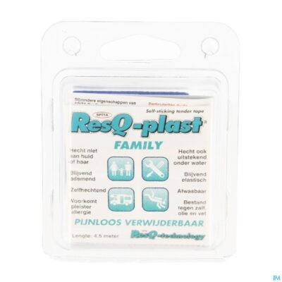 Resq-plast family 4,5mx50mm blauw 1-2