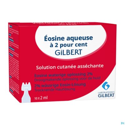 Gilbert eosine waterige opl 2% steriel 10x2ml