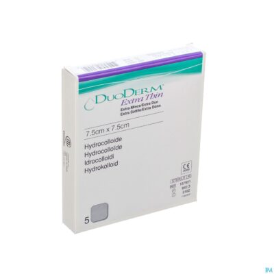 Duoderm extra dun verb hydro 7,5cmx7,5cm 5 h7951