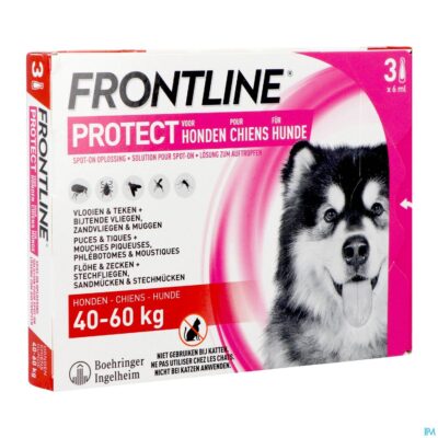 Frontline protect spot on opl hond 40-60kg pipet 3