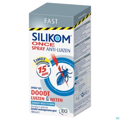Silikom once spray gel a/luizen              100ml