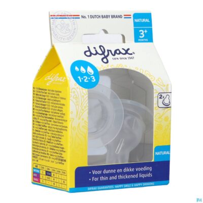 Difrax flessenspeen natural 1-2-3 674