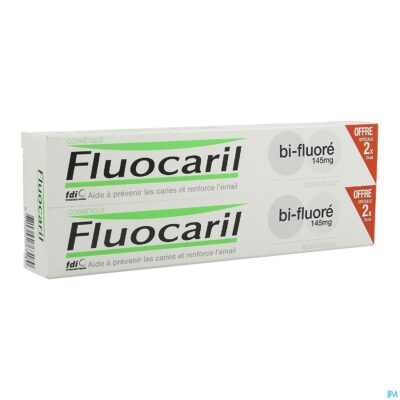 Fluocaril tandpasta bi-fluore 145 white 2x75ml