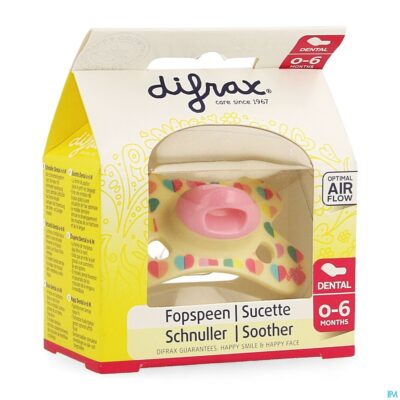 Difrax fopspeen sil mini-dental 0-6m 799-4