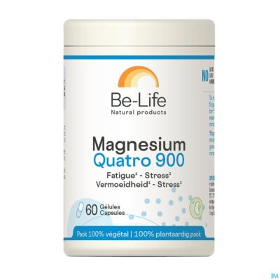 Magnesium quatro 900 be life pot caps 60