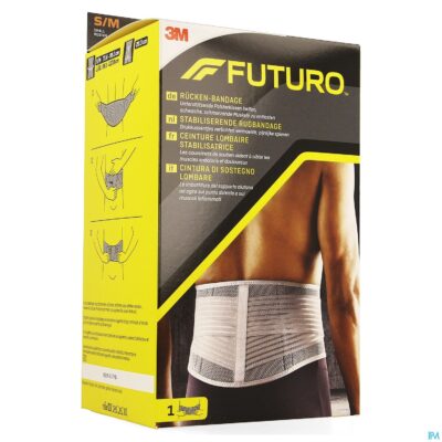 Futuro stabiliserende rugbandage 46815, small - medium