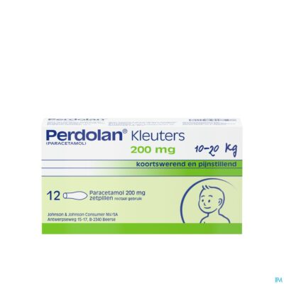 Perdolan supp kleut 12x200mg