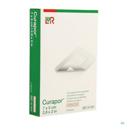 Curapor verb chirurg. steriel 7cmx 5cm 5 32902