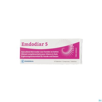 Emdodiar 5 aanvullend diervoed. hond&kat comp 10