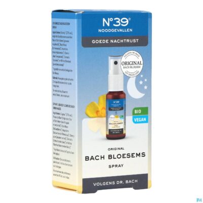 Bachbloesem bio n°39 noodgevallen nacht spray 20ml