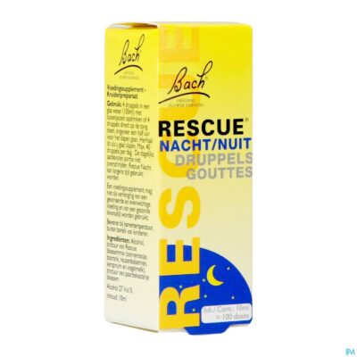 Bach rescue druppels nacht 10ml