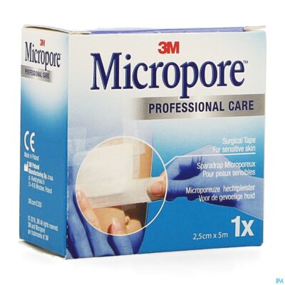 Micropore 3m tape refill 25,0mmx5m rol 1 1530p-1s