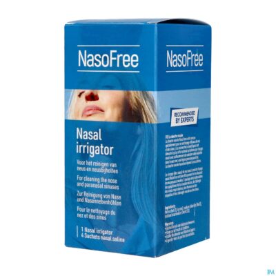 Nasofree neusdouche fl + 4 zakjes-2